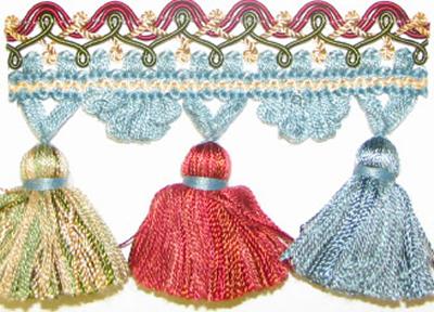 Stout Trim Apollo Tassel Fringe Bluebell